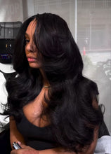 Load image into Gallery viewer, Pre-Styled Butterfly cut Yaki Straight Half Wig
