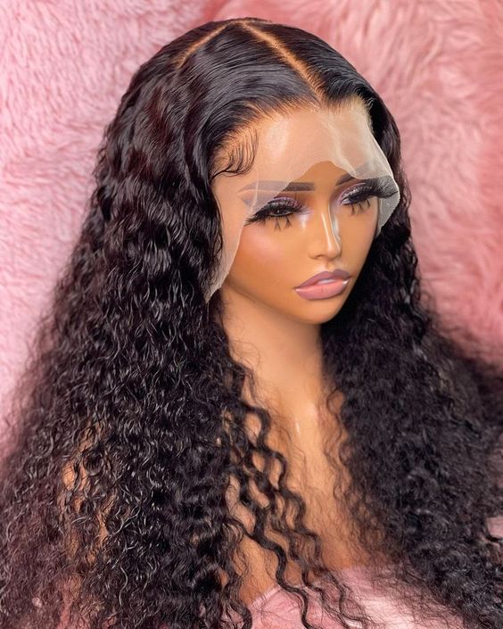 Long curly brazilian clearance wig