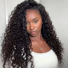 Load image into Gallery viewer, Wear and go Water Wave Invisible hairline Glueless Half Wig
